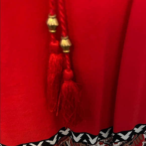 Ruby Rd. Red and Black Patterned Blouse - Picture 3 of 5